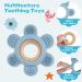 Vicloon Baby Teething Toy | BPA-Free Silicone Teether for Boys & Girls | Easy-to-Hold Rudder Design | Chewlery | Blue - Buy Online on GoSupps.com