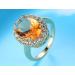 GUIDECUN Golden Tone Oval Champagne CZ Engagement Ring, Size 7 - Buy Online on GoSupps.com
