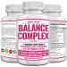 Balance Complex for Women Candida Cleanse & Vaginal Health Dietary Supplement Natural Formula with Oregano Caprylic Acid Aloe Probiotics & Enzymes for Gut & Immune Health Support 60 Capsules