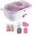 Bain de Paraffine Appareil a Paraffine Electrique avec 2 Paquets de Paraffine pour Soin des Mains Pieds Pink