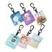 6pcs Keychain Glasses Cloth Screen Cleaning Phone Screen Wipe Cleaning Cloths Camera Lens Cleaner Phone Cleaning Wipes Glasses Wipes Lens Cleaner Wipes Glasses Cleaner Wipes Assorted Color 4.50X4.00X1.50CM