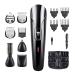 Yagosodee 5- in- 1 Mens Cordless Hair Clippers Kit Nose Trimmer Beard Hair Shaver Body Grooming Kit