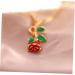 VALICLUD Necklaces Gold 1pc Gold Chain Necklaces Rose Pendant Necklace Vintage Necklace Rose Chain European and Flower Necklace - Buy Online on GoSupps.com