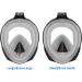 Vaincre 180 Full Face Snorkel Mask | Panoramic View Anti-Fog Anti-Leak | Adjustable Head Straps | Black Small/Medium | Ideal for Kids and Adults - Buy Online on GoSupps.com