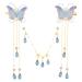 NICENEEDED Butterfly Cute Hair Clips 3D Colorful Butterfly Hair Decoration Jewelry Non-slip Butterfly Moving Wings and Sparkly Tassel Hairpin Accessories for Girls and Women