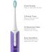 Soniclean Lux Sonic Toothbrush for Adults - Rechargeable 6 Heads Automatic & Refills in Purple | Best International Shipping - Buy Online on GoSupps.com