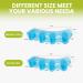 Bukihome Toe Separators - 4 Pair Soft Gel Toe Spacers for Bunions Plantar Fasciitis Relief | Therapeutic Foot Pain Solution for Women & Men (Blue Medium - Buy Online on GoSupps.com