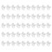 50 pieces nail polish display Polish gel nail diagram ring flower butterfly manicure tip for nail art color display tool (clear butterfly)