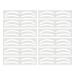 Whnbuij Stick-on Eyebrow Tattoos Mapping Stickers Eyebrow Shape Guide | 10 Pairs of Eyebrow Shaping Stencils Eyebrow Mapping Templates for Tinting