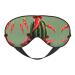 SSIMOO Cactus Hat and Chili Pepper Print Double-Sided Eye Mask Soft and Light Blocking for Enhancing Sleep Quality Black
