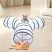 Cat Tunnel Bed 3 Way Cat Tunnel Cat Tunnels for Indoor Cats large Cat Toy Tunnel with Cat Feather Toy Collapsible Pet Toy Crinkle Tunnel Tube for Kitten Rabbits Hamster Small Dogs(as shown) - Buy Online on GoSupps.com