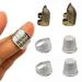 Suxgumoe Sewing Thimble 6 Pieces Metal Sewing Thimble Finger Protector Shield Ring for Quilting Embroidery Needlework Craft