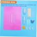 PRETYZOOM 3pi ces B tons De M lange Silicone pour Masques De Beaut Outils De Mixage Lotion Applicateurs Flexibles Et Couleur Assortie 13.8X0.6CM - Buy Online on GoSupps.com