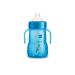MAM Plastic Trainer Cup - 1 Count, Extra-Soft Spout, Spill-Free Nipple, Non-Slip Handles - Boys 4+ Months, 8 Ounces, Blue - Buy Online on GoSupps.com