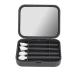Silicone Cotton Swab Multipurpose Reusable Makeup Brush Set for Ears Cleaning Eyeshadow Lip Makeup Portable Black