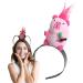 Aizuoni Capybara Hair Bands Capybara Animal Funny Headband | Cute Animal Hair Hoop Non Slip Solid Head Band Plush Doll Headband for Face Washing Pink - Buy Online on GoSupps.com