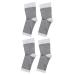 Healeved 2 Pairs Small Decorative Santa Hat Sleeve Fit Foot Care Sleeve Pressurized Support Arch Sleeves Guards Soccer White Football Fitness