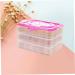 Angoily 3 Food Boxes Deviled Egg Containers Fridge Egg Storage Organizer Egg Tray Pink Egg Carton Portable Pink medium - Buy Online on GoSupps.com