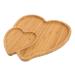 ABOOFAN 1pc Wooden Dessert Plate Jewelry Tray Food Tray Sushi Serving Dishes Cake Serving Dish Tableware Nut