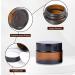 SUQURTOM 10-Pack 20ml Amber Glass Cosmetic Containers - Refillable Bottles for Creams Lotions & Essential Oils - Buy Online on GoSupps.com