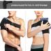 Sunerlory Adjustable Neoprene Shoulder Support Bandage for Dislocation - Black Orthosis for Left & Right Shoulder - Buy Online on GoSupps.com