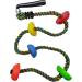 Xinlinke Colorful Climbing Rope Ladder with Platforms - Kids Indoor/Outdoor Swing Set Accessory - Buy Online on GoSupps.com