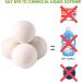 Organic Wool Dryer Balls 4 Pack XL - 100% New Zealand Wool Fabric Softener - Reusable & Baby Safe - Shortens Drying Time, Reduces Wrinkles - 1000 Loads - White - Buy Online on GoSupps.com