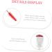 Housoutil 10pcs Diamond Mascara Brush Eye Liner Tube Lash Spoolie Lash Cleansing Eyelash Cream 11.3x1.1cm Red - Buy Online on GoSupps.com