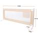 70 Inches Bed Rail for Toddlers Fold Down Safety Baby Bed Guard Swing Down Bedrail for Convertible Crib  Kids Twin  Double  Full Size Queen & King Mattress  Beige Upgraded (1 Pack) - Buy Online on GoSupps.com
