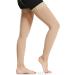 Snsowed 1 Pair Thigh High Socks Men Women 20-30mmHg Stockings Sleeves for Varicose Vein Swelling Medium Beige - Buy Online on GoSupps.com