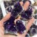 Natural Raw Amethyst Quartz Purple Crystal Cluster Stones Specimen Minerals Reiki Home Decoration Full of Texture (Size : 3pcs) - Buy Online on GoSupps.com