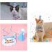 Fashion Pet Collar Dog Pet cat birthday hat Dog Birthday Accessories Dog cat pet spit pocket towel Floral Necklace with Hat Dog Birthday Suit Dog Birthday Scarf and Hat - Buy Online on GoSupps.com
