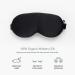 Buy Fishers Finery 25 Momme 100% Organic Mulberry Silk 3D Sleep Mask - Black Contoured Eye Mask for Optimal Comfort Lash Extension Friendly - Buy Online on GoSupps.com
