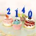 NEWCANDLE Blue 1st Birthday Candle - Roman Numeral Cool Number Candle for 1 Year Old Cake Celebration - Buy Online on GoSupps.com