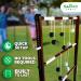 SWOOC Games Wooden Ladder Ball Set (Weather Resistant) - 10 Games, Carrying Case - Easy Setup & Indoor/Outdoor Fun - Ladder Toss Game - Buy Online on GoSupps.com