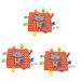 iBassenice Teething Toy Set - 3pcs Crinkle Toys for Newborns & Toddlers - Soothing Bell & Crinkle Sounds - Buy Online on GoSupps.com