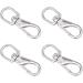 SHONAN Stainless Steel Flag Clips - 4 Pack 3.5 Inch Swivel Snap Hooks for Flagpole Rope, Dog Leashes, Keychains, Boat Ropes, Bird Feeders - Buy Online on GoSupps.com