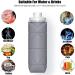 SPECIAL MADE Collapsible Water Bottle - Leakproof Valve, Reusable BPA Free Silicone, Foldable for Sport Gym Camping Hiking Travel - Lightweight & Durable 20oz 600ml (Grey) - Buy Online on GoSupps.com