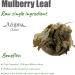 Dried Mulberry Leaf ( ) Morus Alba Loose Mulberry Leaf Tea Traditional Chinese Tea Ingredient Natural Mulberry Leaves for Brewing 45g - Buy Online on GoSupps.com