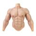 Smitizen silicone muscle suit men's breast upper body with poor realistic male muscle costume cosplay halloween carnival ivory