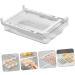 jojofuny 2pcs Out Holder Fridge Bin Eggs Hanging Container Refrigerator Drawer Egg Storage Tray re-usable Whitex2pcs 30.5X20X8.5cmx2pcs - Buy Online on GoSupps.com