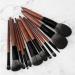 DFHBFG 12 Brushes Set - Complete Loose Powder & Eye Shadow Beauty Tool Kit for Perfect Grooming - Buy Online on GoSupps.com
