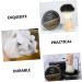 Frcolor Razor Foam Shell Holder Set | Stainless Steel Hairdresser Shaving Kit | Personal Care Dust Brush & Bowl Cover | Travel-Friendly 12x8.5cm Black - Buy Online on GoSupps.com