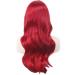 AneShe 28 Long Wavy Heat Resistant Cosplay Wig for Women - Red - Buy Online on GoSupps.com