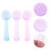 Shop Lurrose 6pcs Plastic Cleaner Brushes - Perfect for Nails Face & Pedicure | Acrylic Pink & Blue Cleaning Tools - Buy Online on GoSupps.com