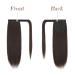 Buy Smooth Long Fine Ponytail Extensions - 35 cm Brown Clip-in Braid & Wrap Around - Synthetic Hair for Women - Buy Online on GoSupps.com