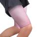 Compression thigh bandage men and women ventilation thigh support with non -slip silicone for muscle fiber tear muscle pollution recreation of injury sport 2 pieces (pink XL) XL pink