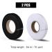 Widened Iron On Hem Tape 140 Yards - No Sew Fabric Fusing Tape for Hemming Pants, Jeans, Curtains, Dresses - Black 0.8inch & White 1inch Width - Buy Online on GoSupps.com