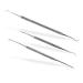 Otto Herder Feusspflege Instruments Set - 3 -part instruments set 2x corner lifter 17cm and 12.8 cm corner file 15cm with straight/curved end