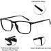 OCCI CHIARI Men's Rectangle Reading Glasses - Durable Spring Hinge Multiple Strengths (1.0 to 3.5) - Stylish Black Design - Buy Online on GoSupps.com